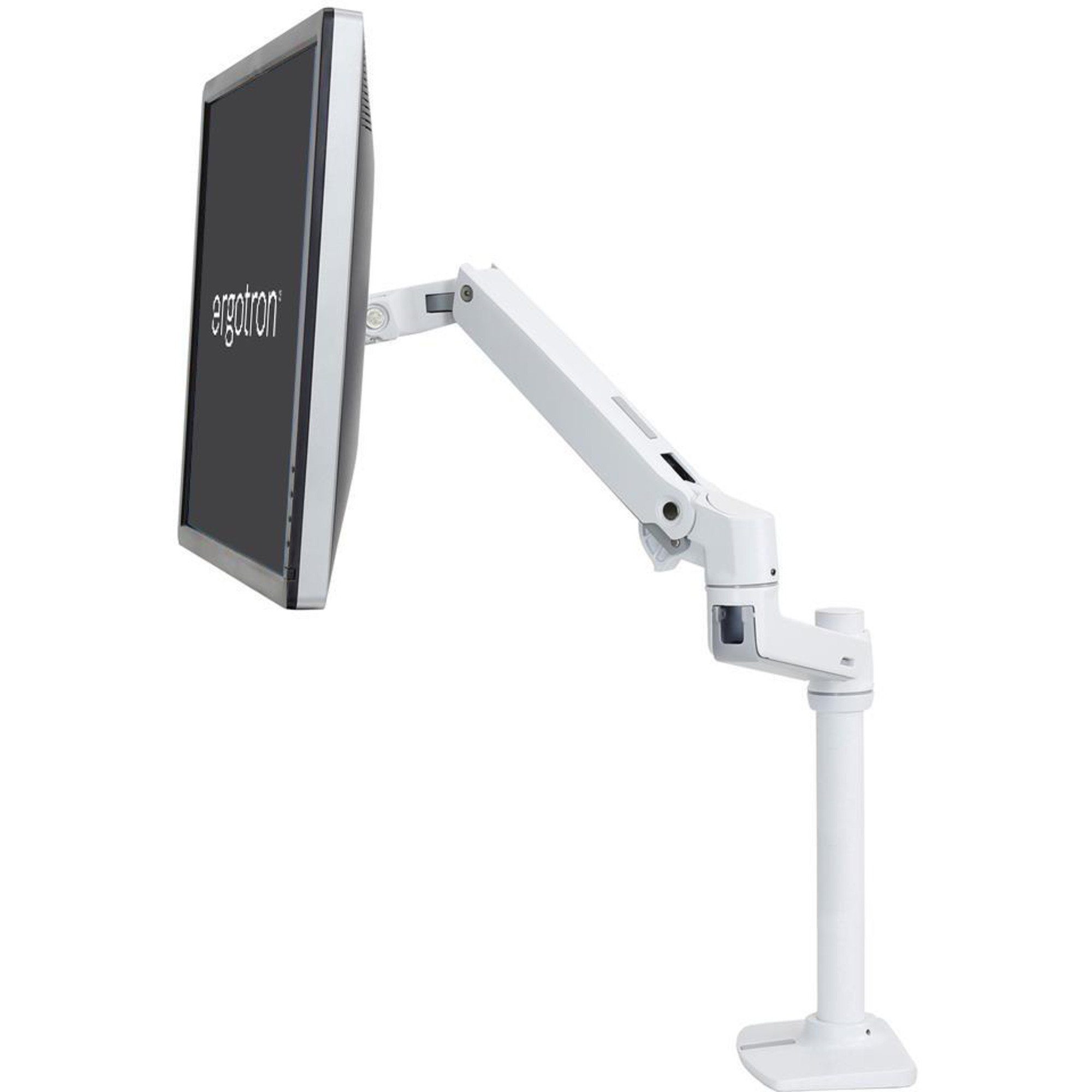 Ergotron Wandhalterung Ergotron LX Monitor Arm mit hoher Säule