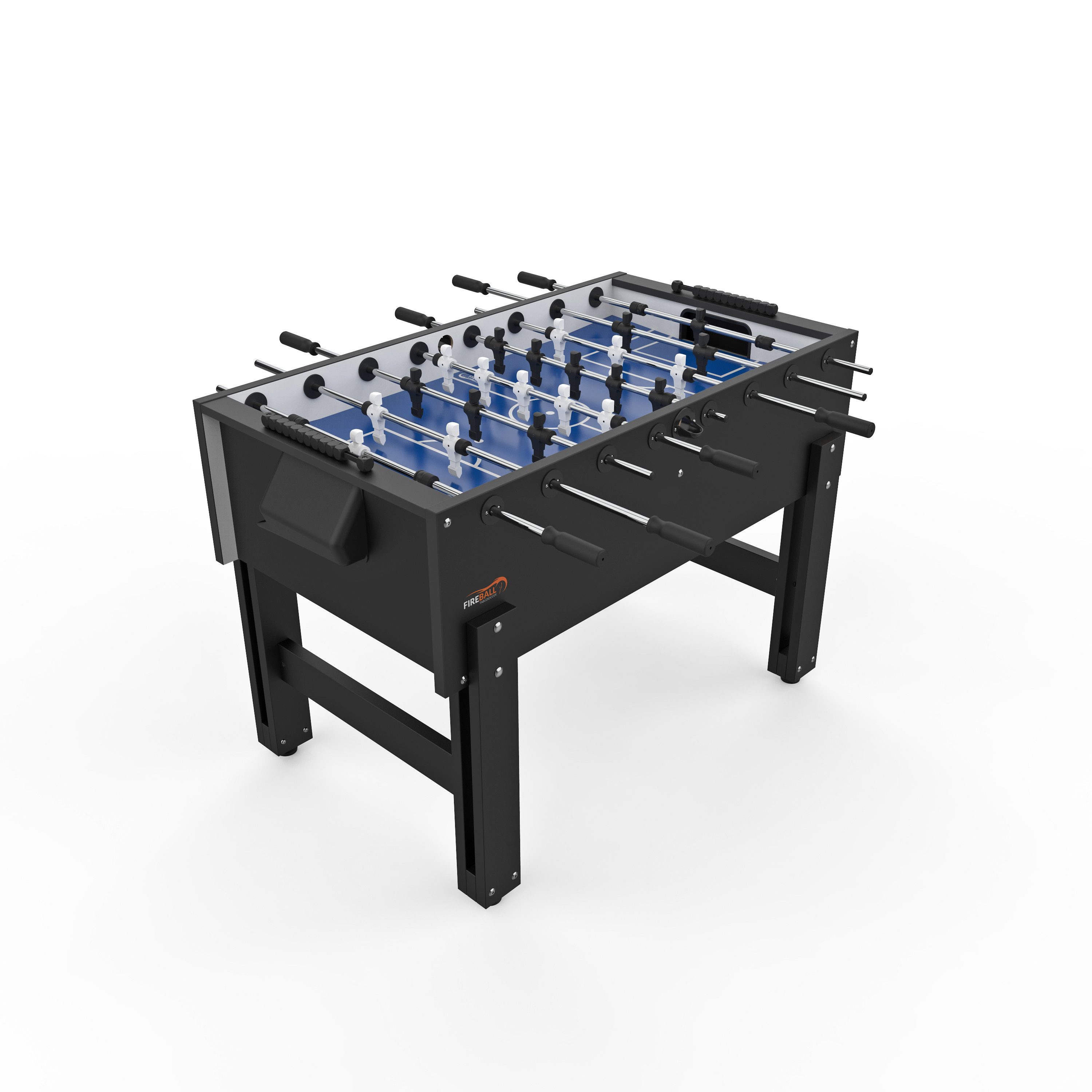 Fireball-Tablesoccer Kickertisch Fireball "Home" schwarz Tischfußball, Made in Germany