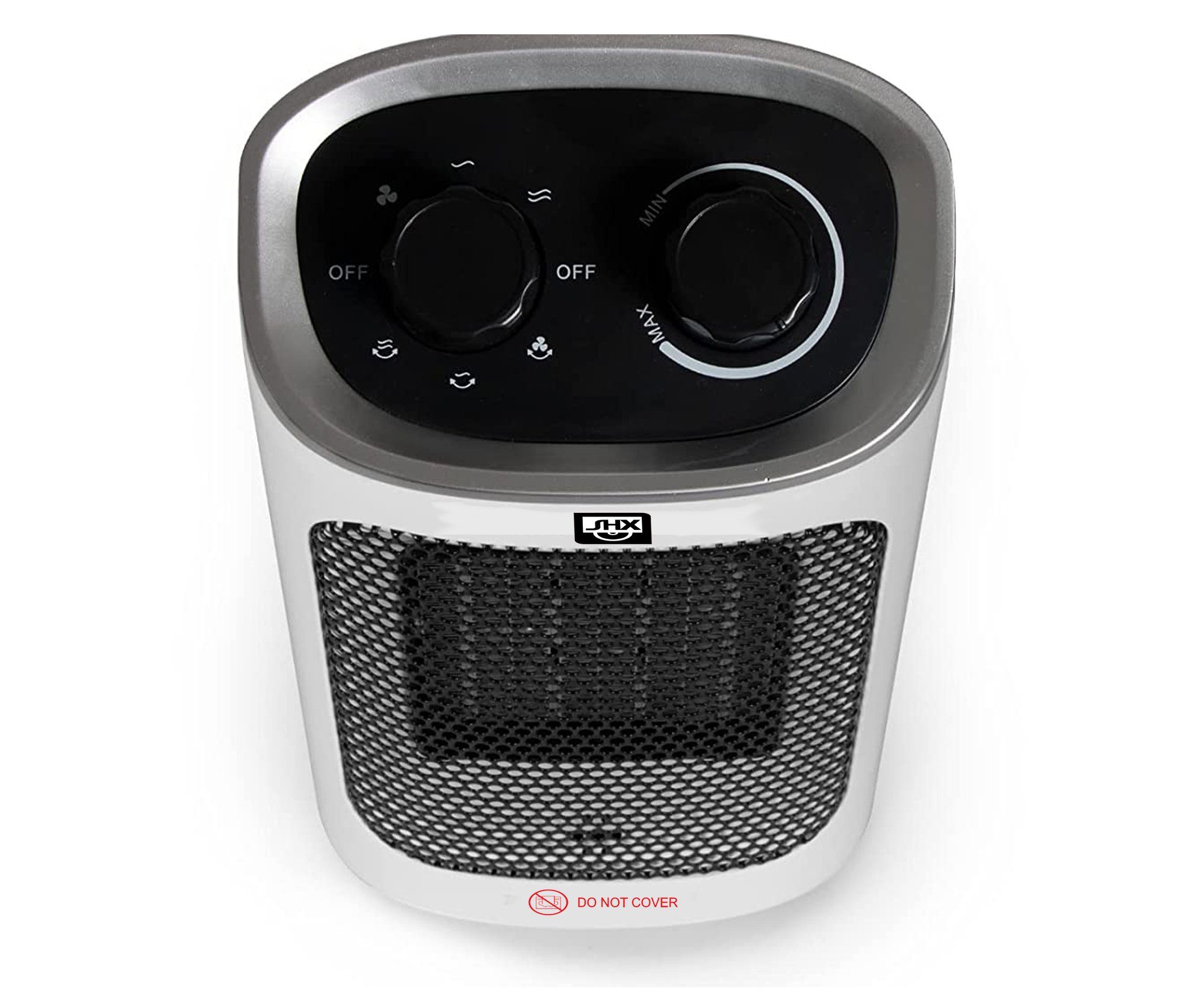 SHX Elektro-Heizkörper, PTC Keramik Heizlüfter, 3 Leistungsstufen, Stufenloser Thermostat, Kipp- & Überhitzungsschutz, Schwenkfunktion, PTC Heizelemente