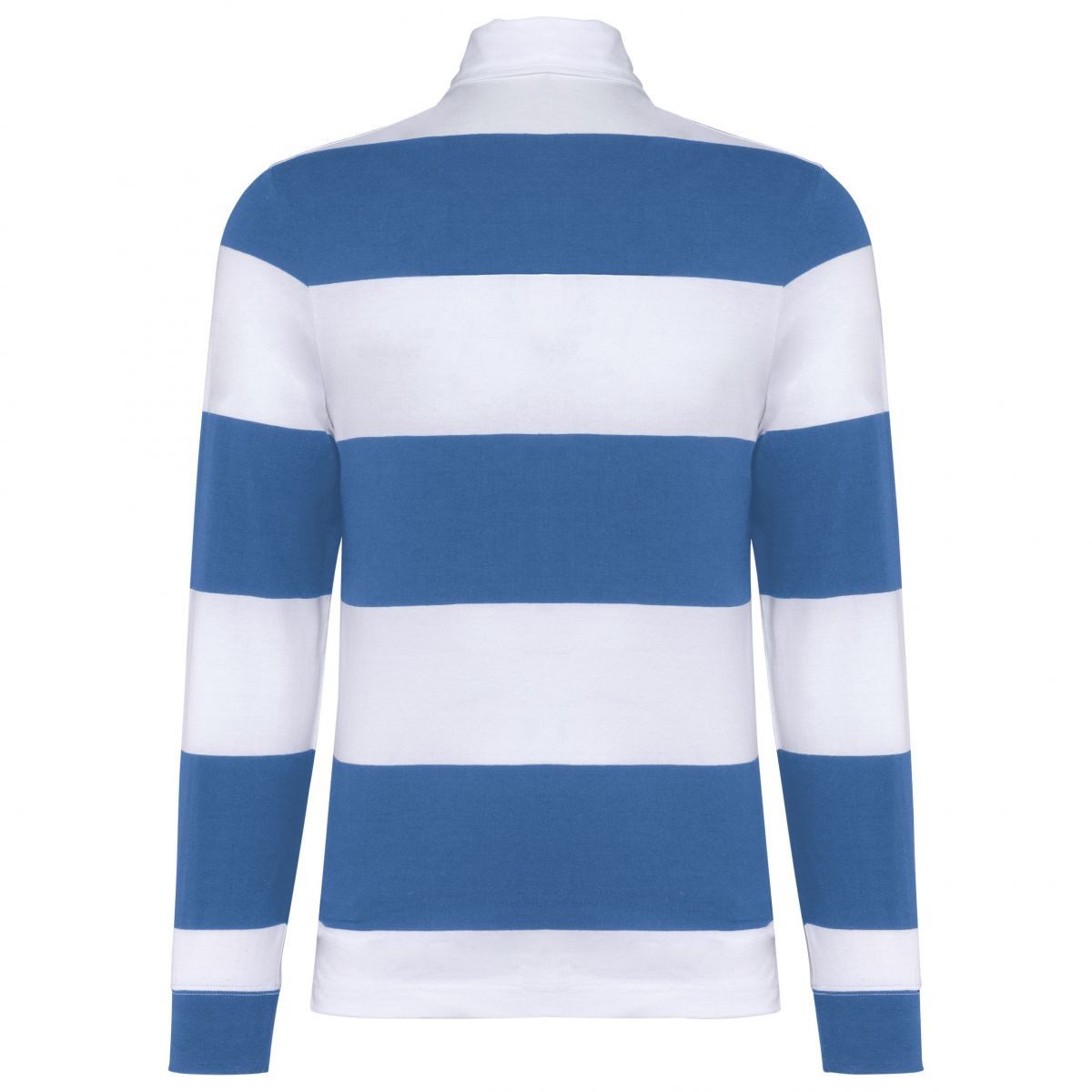 Kariban Langarm-Poloshirt Gestreiftes Polohemd mit langen Ärmeln, Unisex – Bild 4 von 5