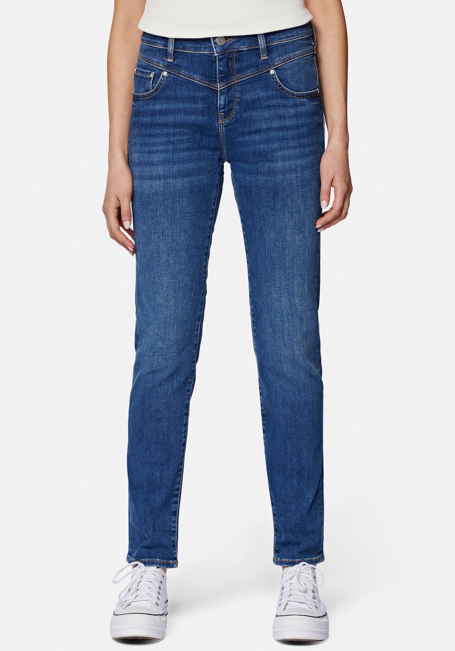 Mavi Slim-fit-Jeans trageangenehmer Stretchdenim dank hochwertiger Verarbeitung mid shaded blue (mid blue) | 