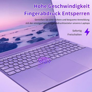 UDKED Hochauflösendes Display Notebook (Intel N95, UHD Grafik, 256 GB SSD, 16 GB RAM, mit lange Akkulaufzeit,Vielseitigen Anschlussmöglichkeiten)