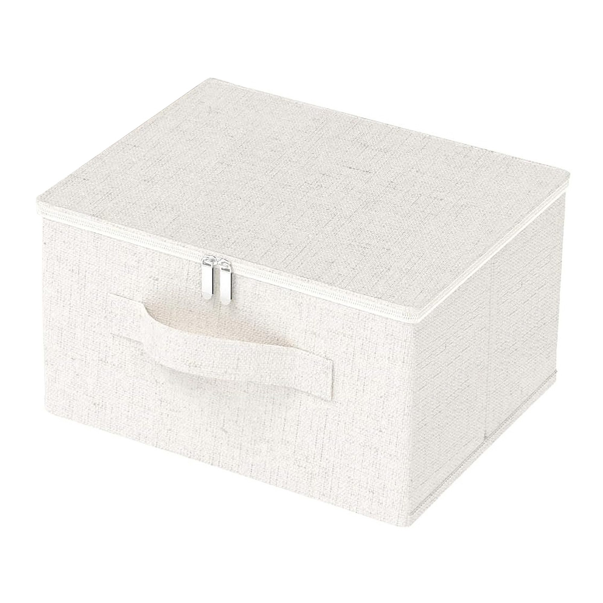 Coonoor Aufbewahrungsbox Große Aufbewahrungsbox für Kleidung, faltbare Stoffbox mit Deckel, Schrank-Organizer, langlebiger Aufbewahrungskorb für Zuhause