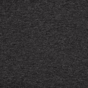 SCHÖNER LEBEN. Stoff Baumwolljersey Melange Jersey einfarbig anthrazit meliert 1,45m Breite, allergikergeeignet