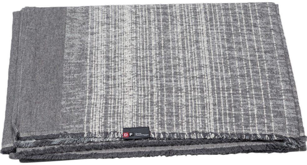 DAVID Wohndecke Lima Baumwollmischung 140 x cm, Grau David Wohndecke Fussenegger Recycling- FUSSENEGGER, 200 'Effekt'