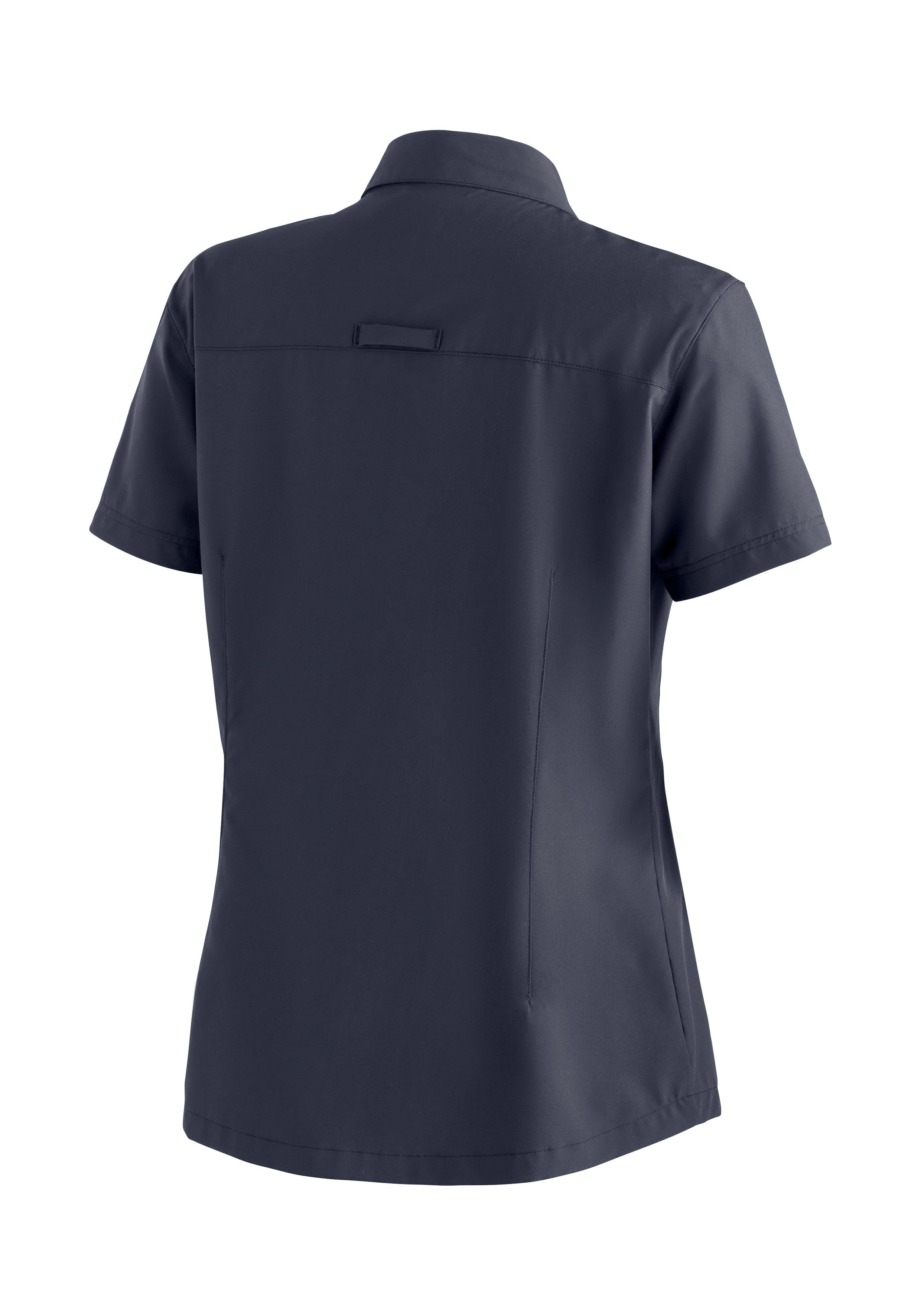Maier Sports Funktionsbluse Magos S/S W Damen Hemdbluse, atmungsaktives Freizeit-Hemd, Taillierter Schnitt – Bild 3 von 3