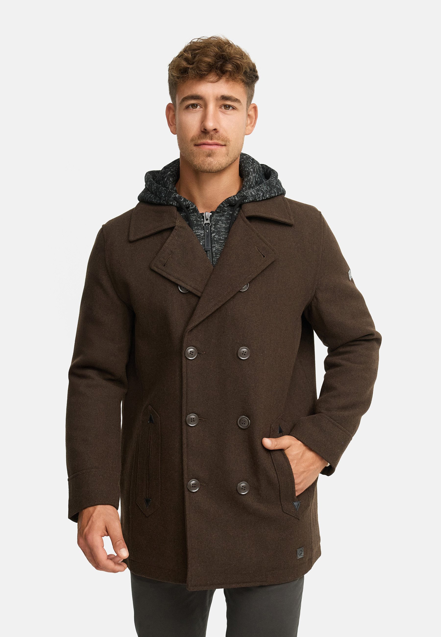 INDICODE Kurzmantel Herren Cliff Mantel Winter Herrenmantel – Bild 3 von 5
