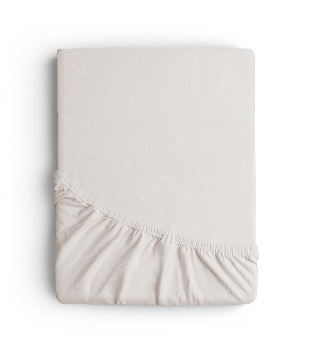 Wülfing Spannbettlaken BOXXY, für Boxspring, Perlmutt uni, 140 x 200 cm, Jersey, (1 Stück), für Boxspringbetten