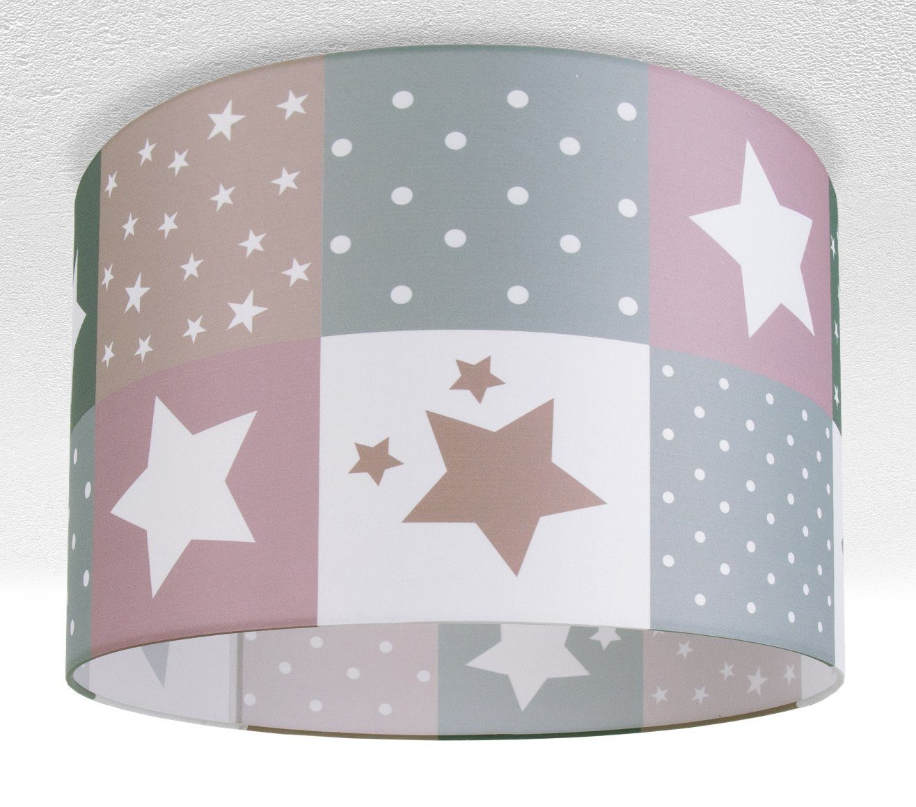 ohne E27 345, Leuchtmittel, Deckenlampe Kinderzimmer Deckenleuchte LED Paco Lampe Motiv Cosmo Home Kinderlampe Sternen