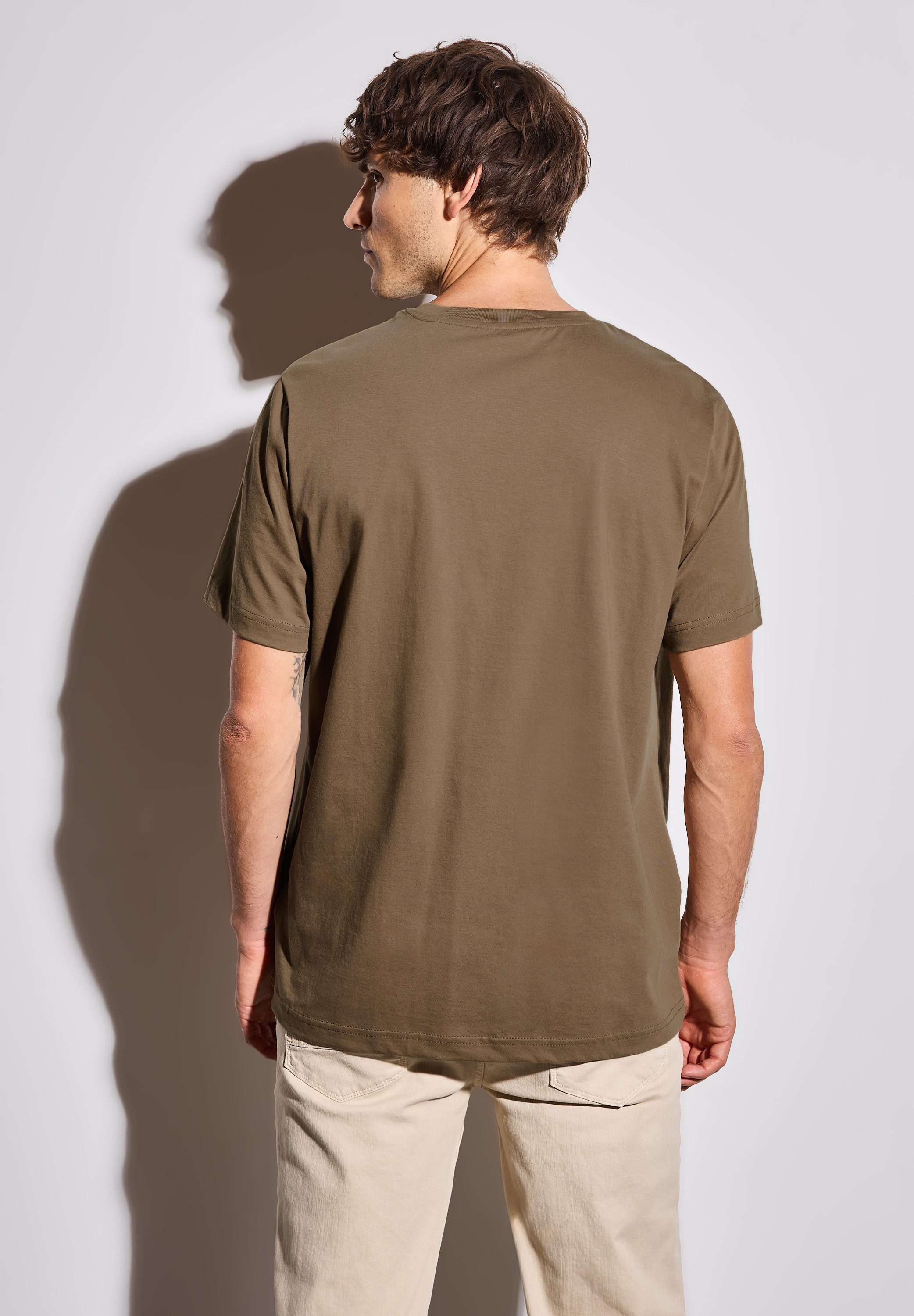 STREET ONE MEN T-Shirt aus reiner Baumwolle günstig online kaufen