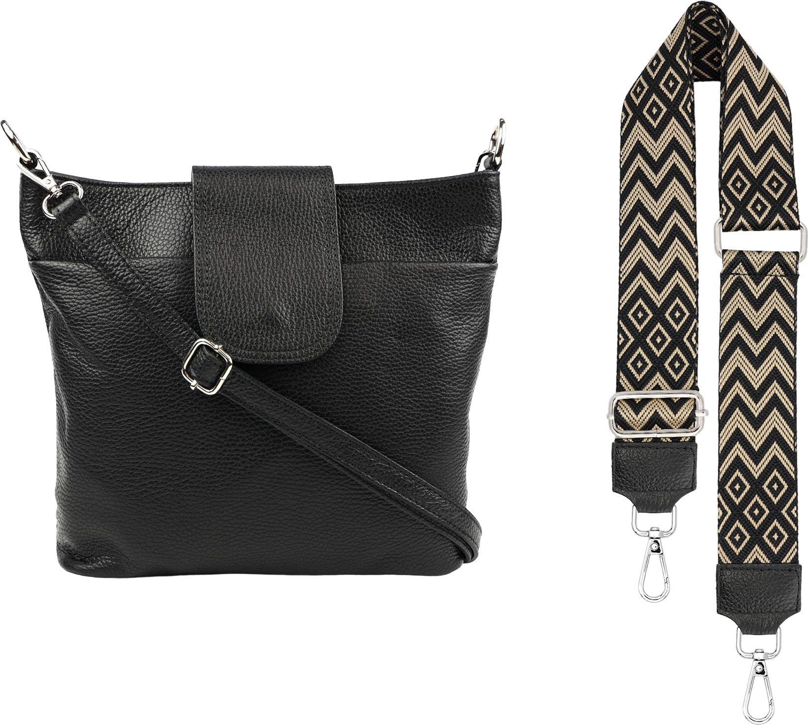 SEVA Schultertasche Umhängetasche Damen Echtleder mit günstig online kaufen
