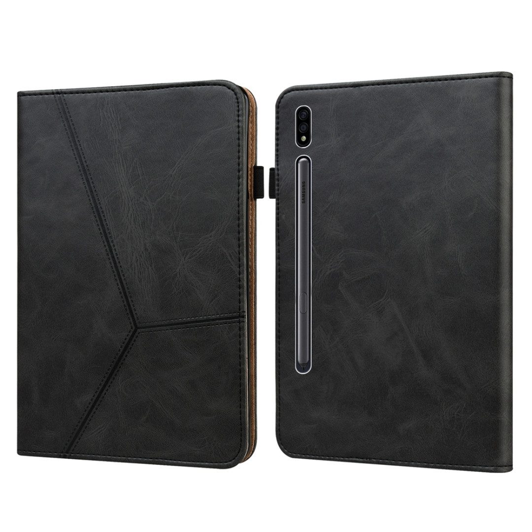 SmartUP Tablet-Hülle für Samsung Galaxy Tab S10+ / S9+ / S9 FE+ Tasche Case Schutzglas 9H 12,4 Zoll, integrierte Standfunktion, integrierte Kartenfächer