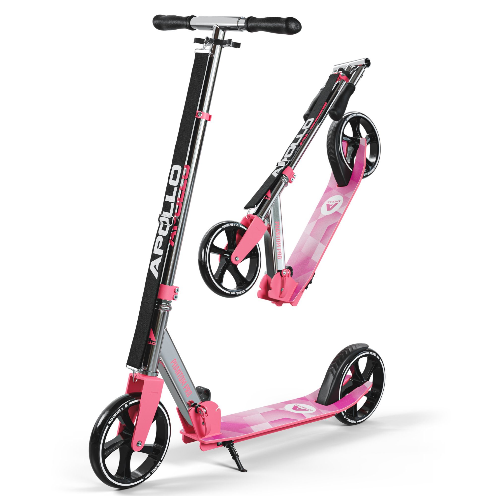 Thumbnail - Apollo Cityroller City Scooter - Phantom Pro - Klappbarer City Roller für Kinder, Höhenverstellbar - Tretroller für Erwa...