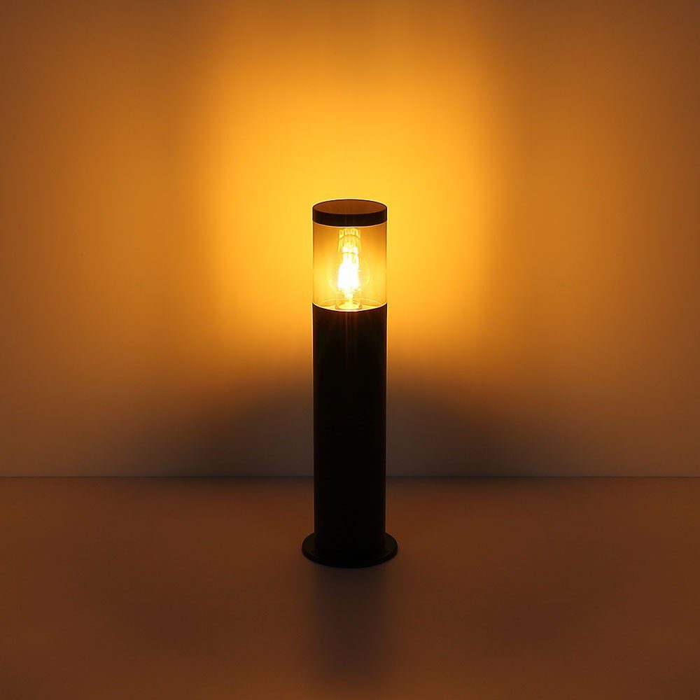 Sockelleuchte Leuchtmittel RGB Fernbedienung Farbwechsel, Außenlampe Außen-Stehlampe, Globo Warmweiß, LED Stehleuchte inklusive, LED