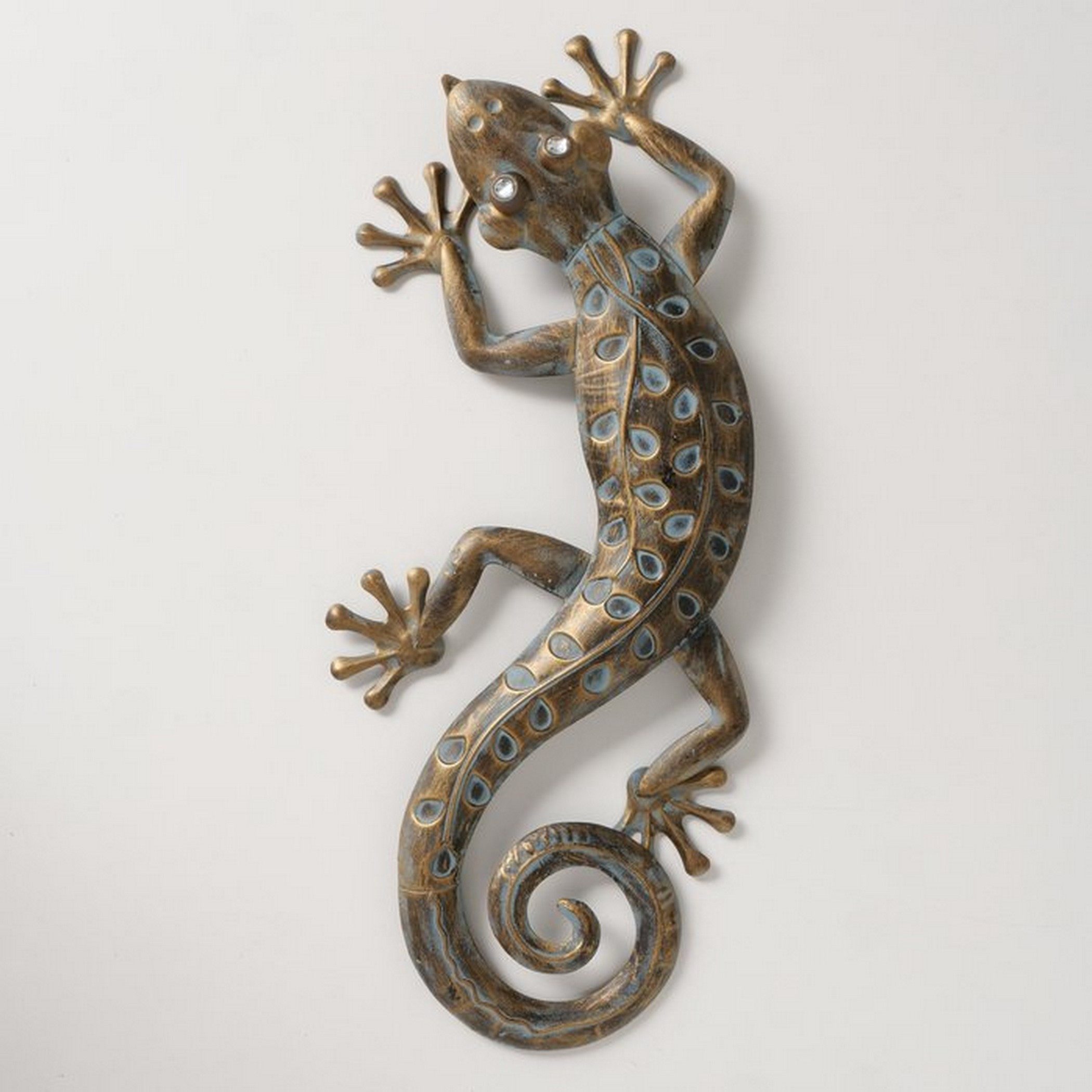 Deko-Impression Wanddekoobjekt Wandobjekt Gecko, Eidechse Wanddekoration günstig online kaufen