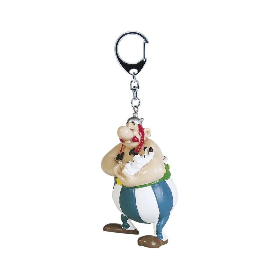 Plastoy Spiel, Asterix - Obelix mit Idefix - Schlüsselanhänger