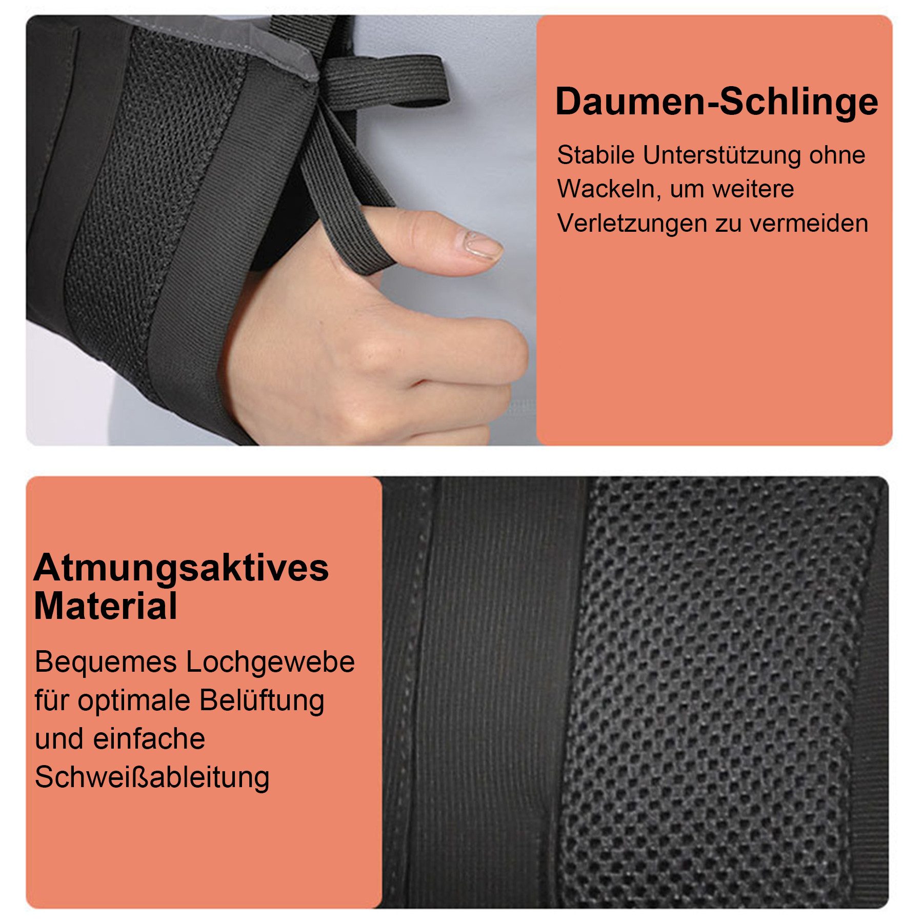 Mutig Armbandage Armschlinge,Armbinde,Armschlinge Schulter Rechts Links, Armschiene (ellenbogenbandage,Arm Bandage, Schulter Bandagen, tennisarm bandage,ellenbogen bandage,golfarm bandage,arm bandage), für Erwachsener,Herren,Damen, Arm,Schulter mit Anti-Rotations Gurt