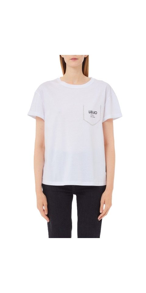 Liu Jo Kurzarmshirt ECS T-SHIRT MODA M/C - Basic T-Shirt Damen - Kurzarmshirt