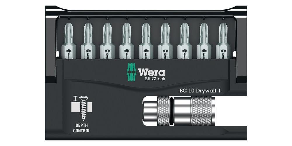Bit-Set Bitsortiment 10-teilig 10 Drywall Bit-Check PH Wera 1