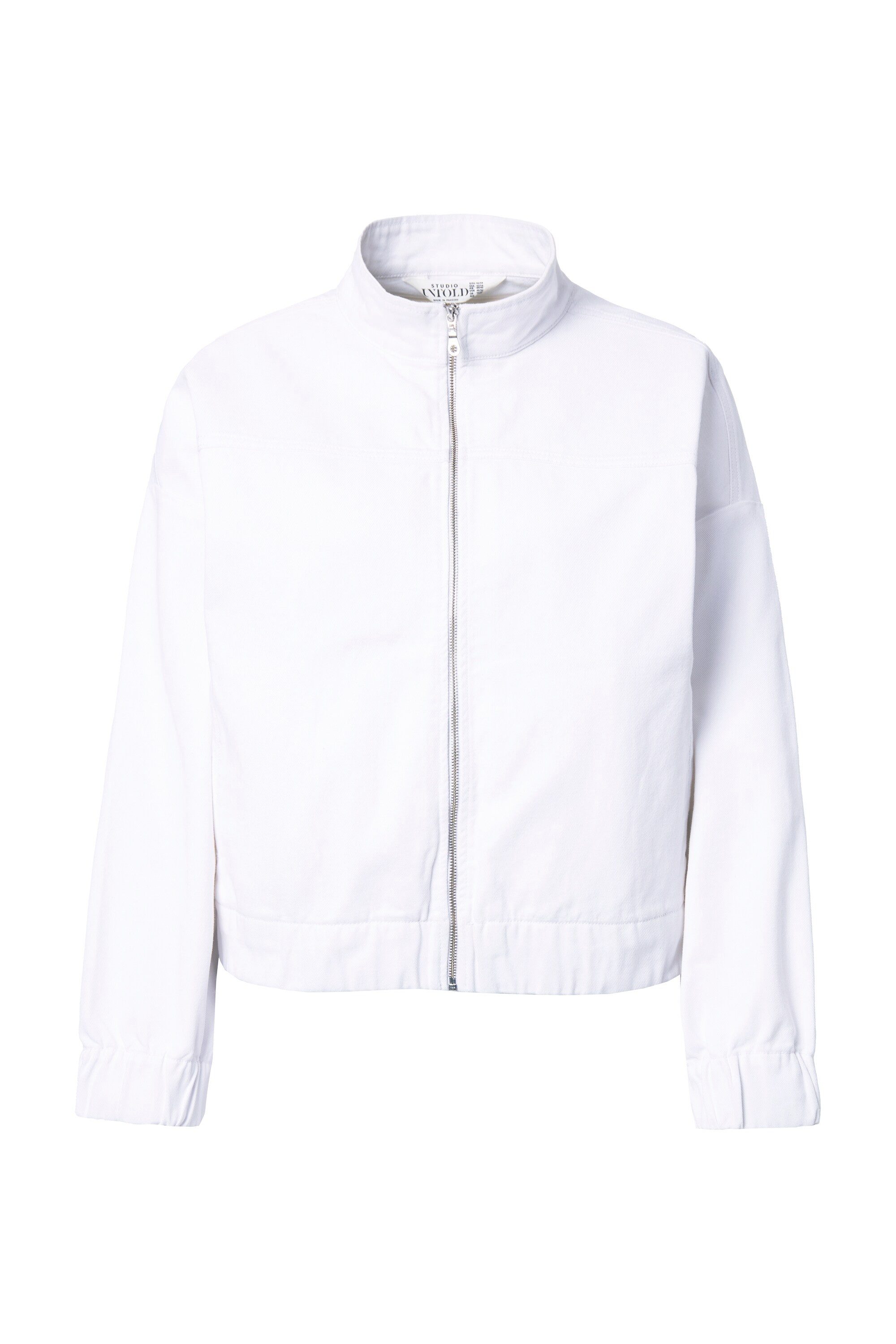 Studio Untold Kurzjacke Blouson oversized Jeans Elastiksaum günstig online kaufen