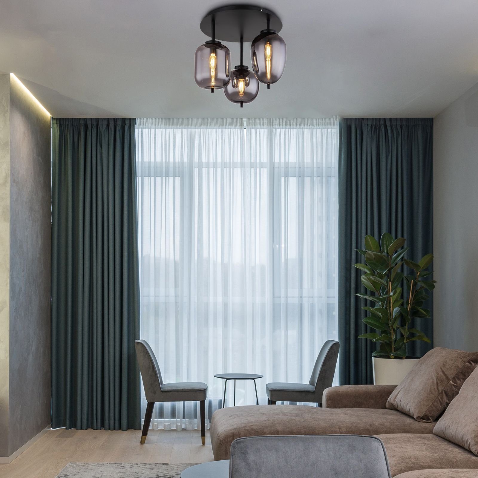 GLOBO LIGHTING Deckenleuchte Deckenleuchte Wohnzimmer Deckenlampe günstig online kaufen