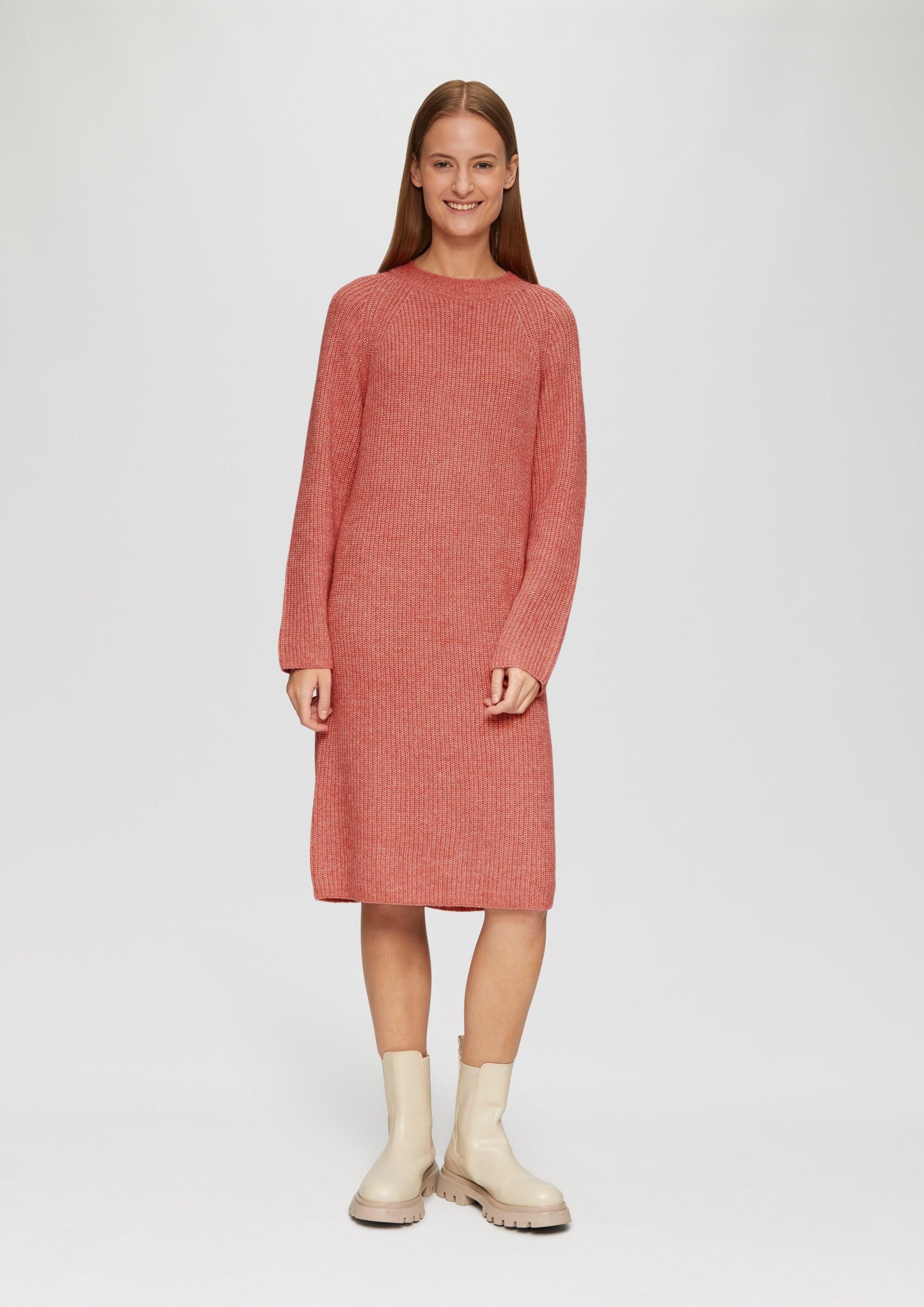 s.Oliver Minikleid Kleid Strickkleid mit Raglanärmeln