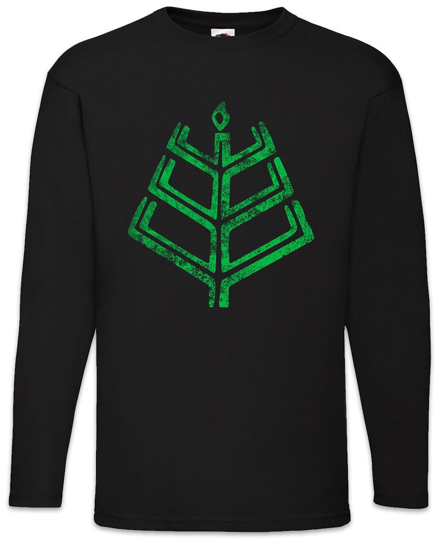 Langarmshirt Romuva Latvian Dievturity Symbol Langarm T-Shirt Sign Zeichen Logo