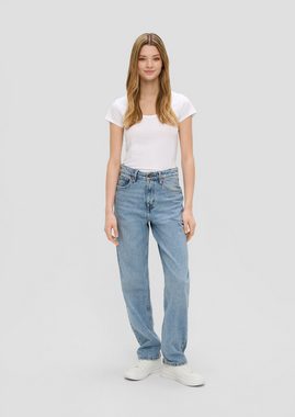 QS Stoffhose Jeans / Loose Fit / Mid Rise / Straight Leg