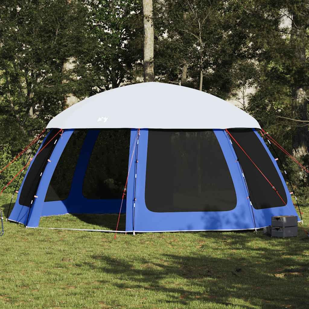furnicato Poolüberdachung Poolzelt Multifunktional 510x510x260 cm Azurblau, Wetterfestes Pavillonzelt mit Insektenschutz und integrierter Plane