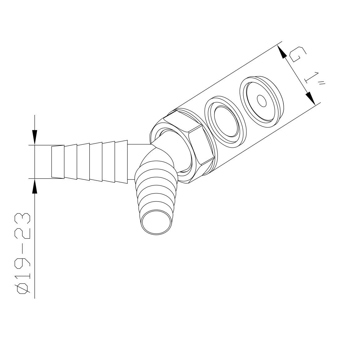 Hama Y-Stück Y-Verbinder, Schlauchverbinder für Abläufe, (4-tlg)
