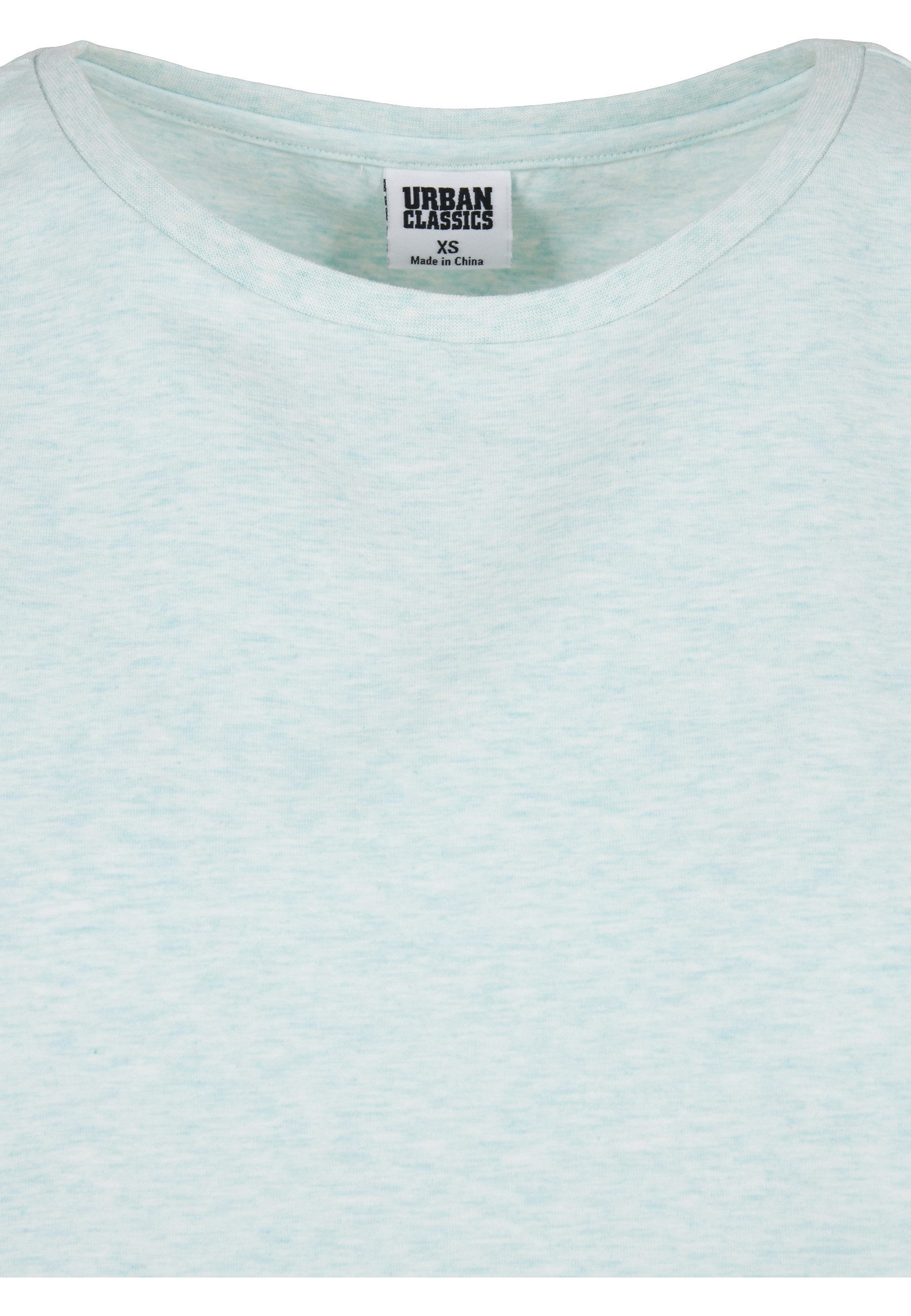 URBAN CLASSICS Kurzarmshirt Urban Classics Damen Ladies Color Melange Extended Shoulder Tee (1-tlg)