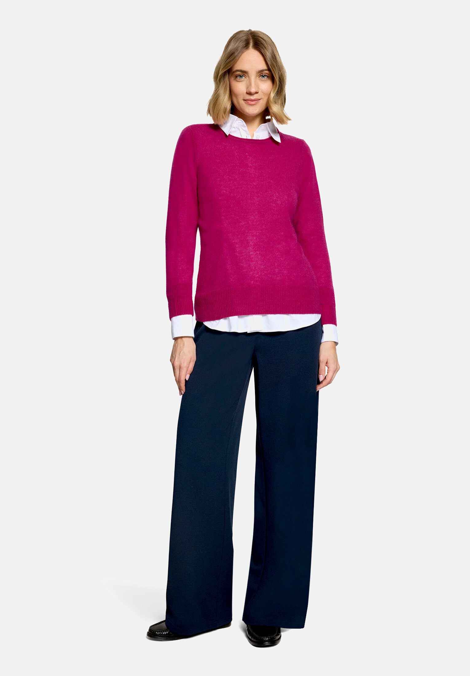 Betty Barclay Strickpullover Damen mit Rundhalsausschnitt (1-tlg) Strick