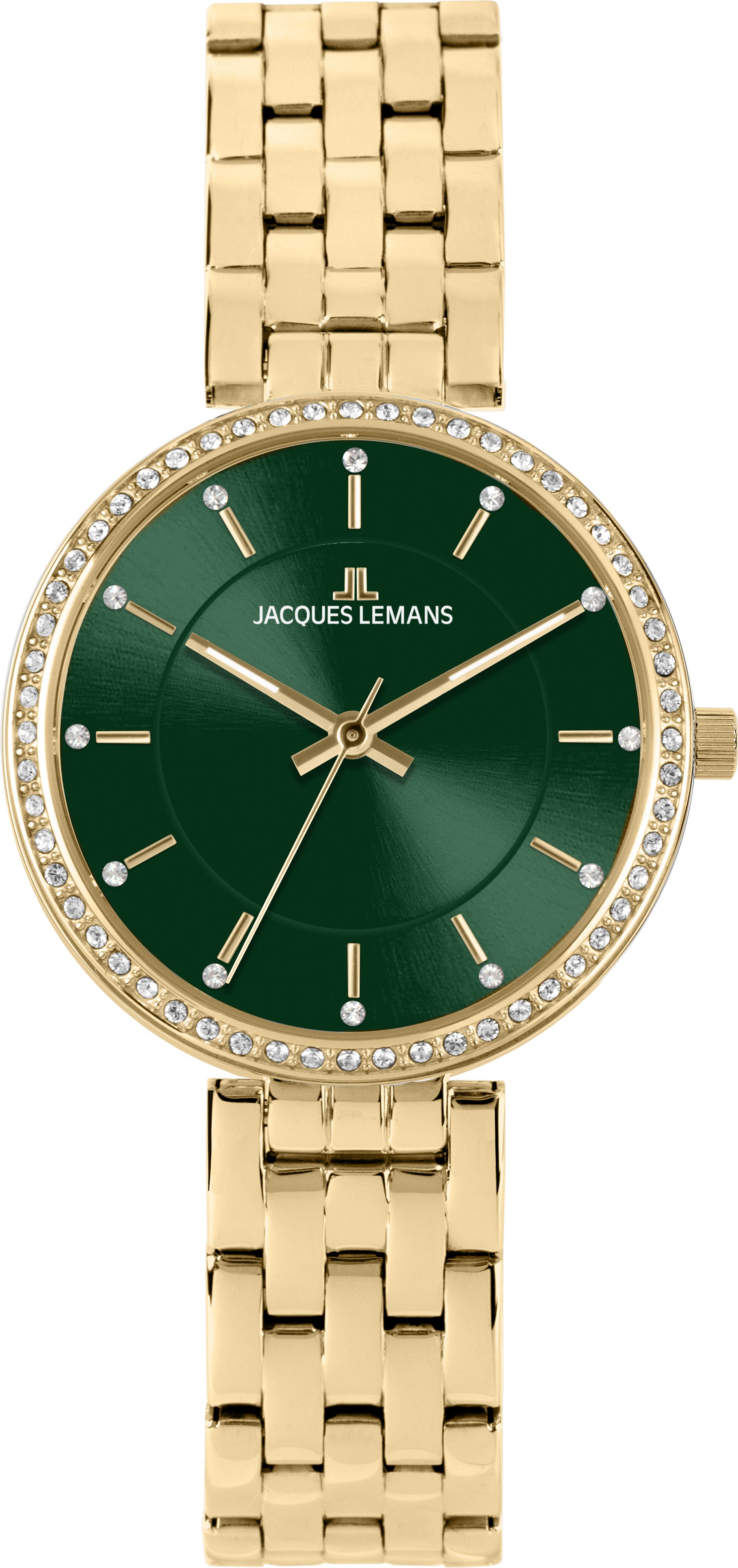 Jacques Lemans Quarzuhr Milano 1-2212G, Armbanduhr, Damenuhr, Edelstahlarmband, analog