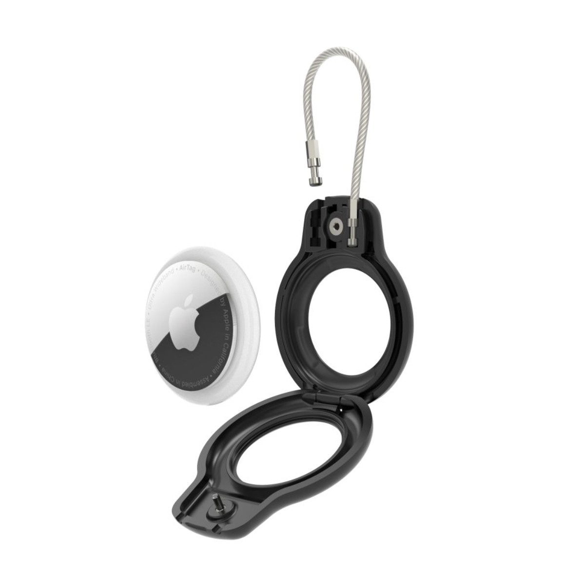 TECH PROTECT Schlüsselanhänger (2er-Pack), Robuste AirTag-Hülle mit stabilem Karabiner