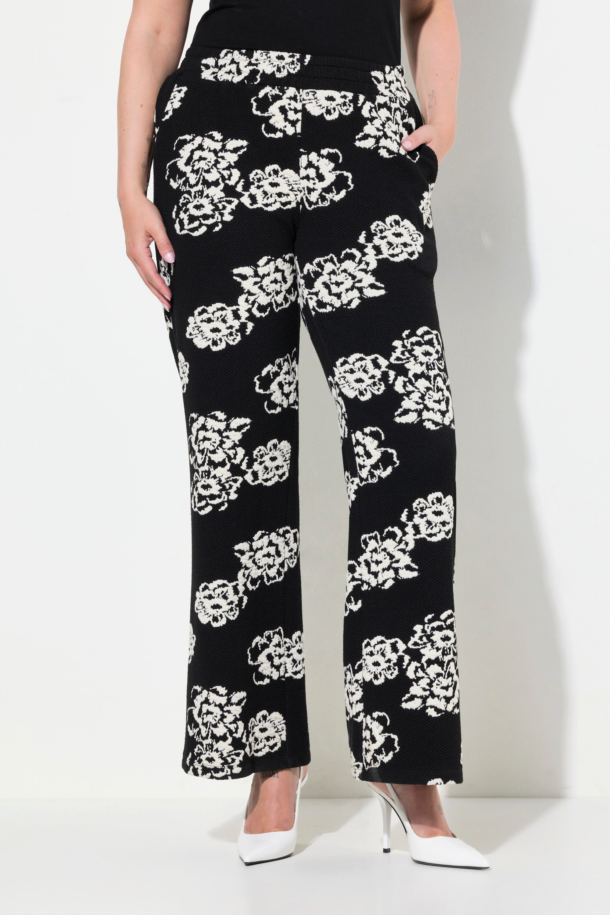 MIAMODA Schlupfhose Hose Blumenmuster Elastikbund günstig online kaufen