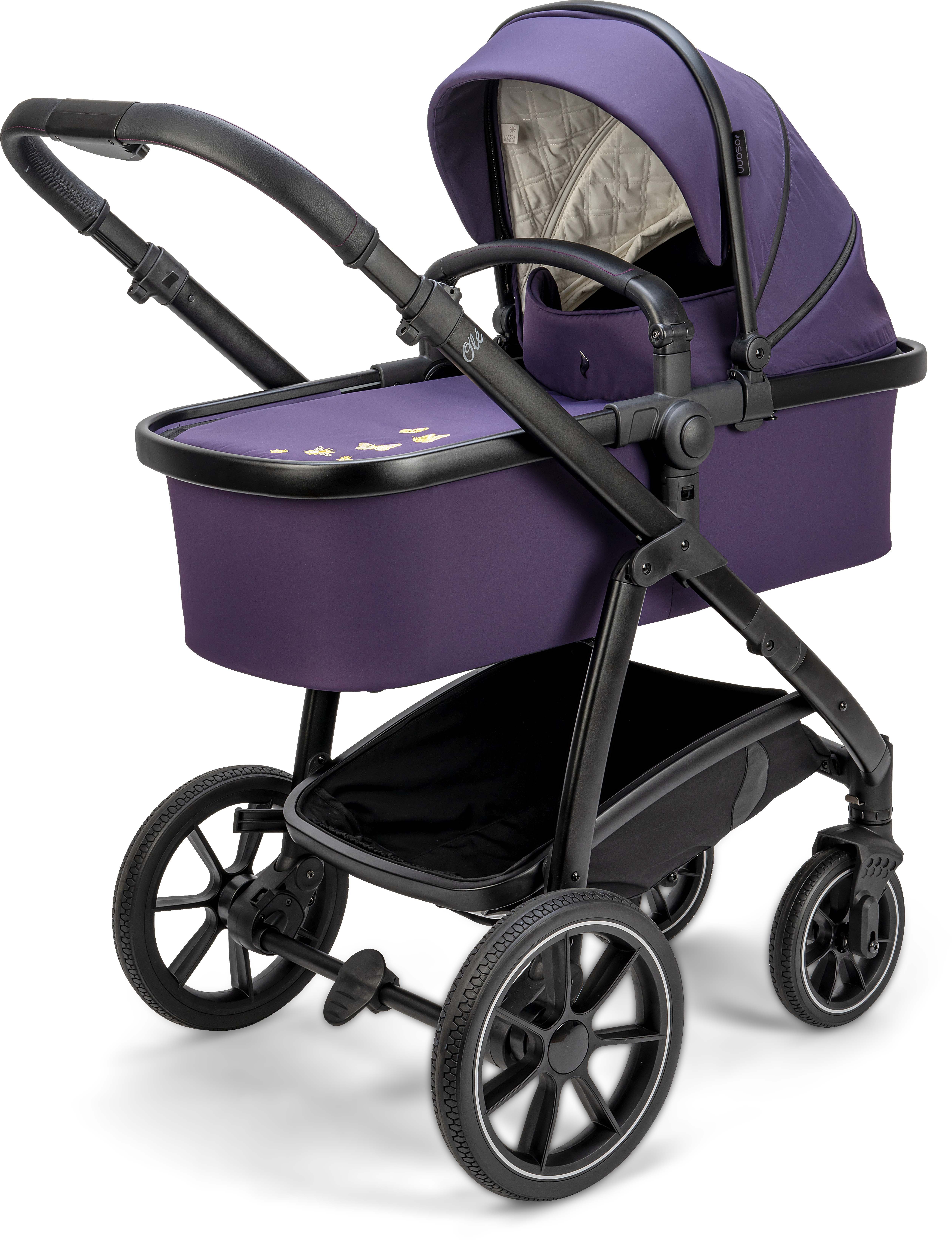 + - 0 Sportsitz von 3in1 Kombi-Kinderwagen inkl. Kombi-Kinderwagen Osann Babywanne kg 22 Olé, Brombeere