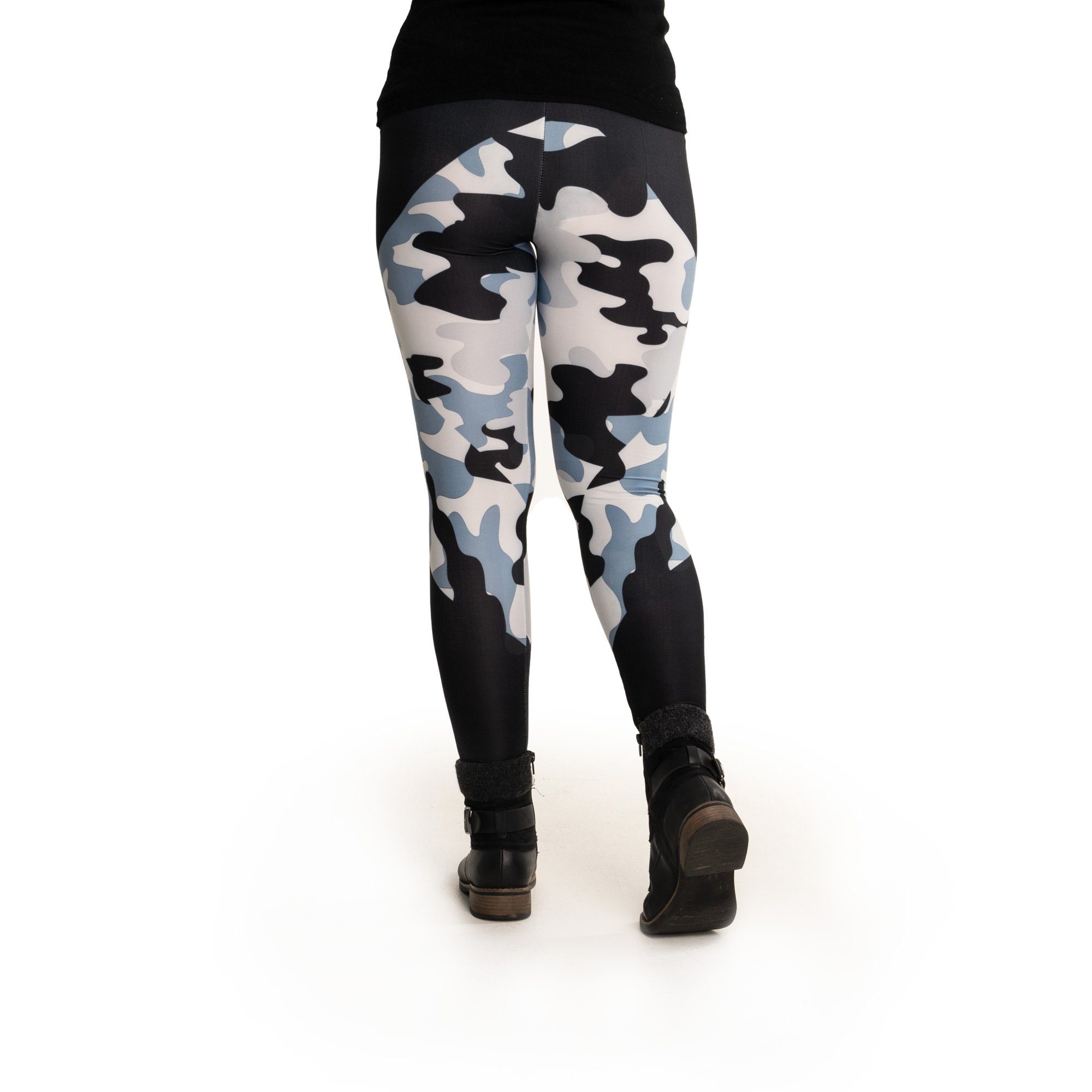 cosey Leggings Bunte Leggings mit auffälligem Motivdruck, 2 Größen (XS–S & günstig online kaufen