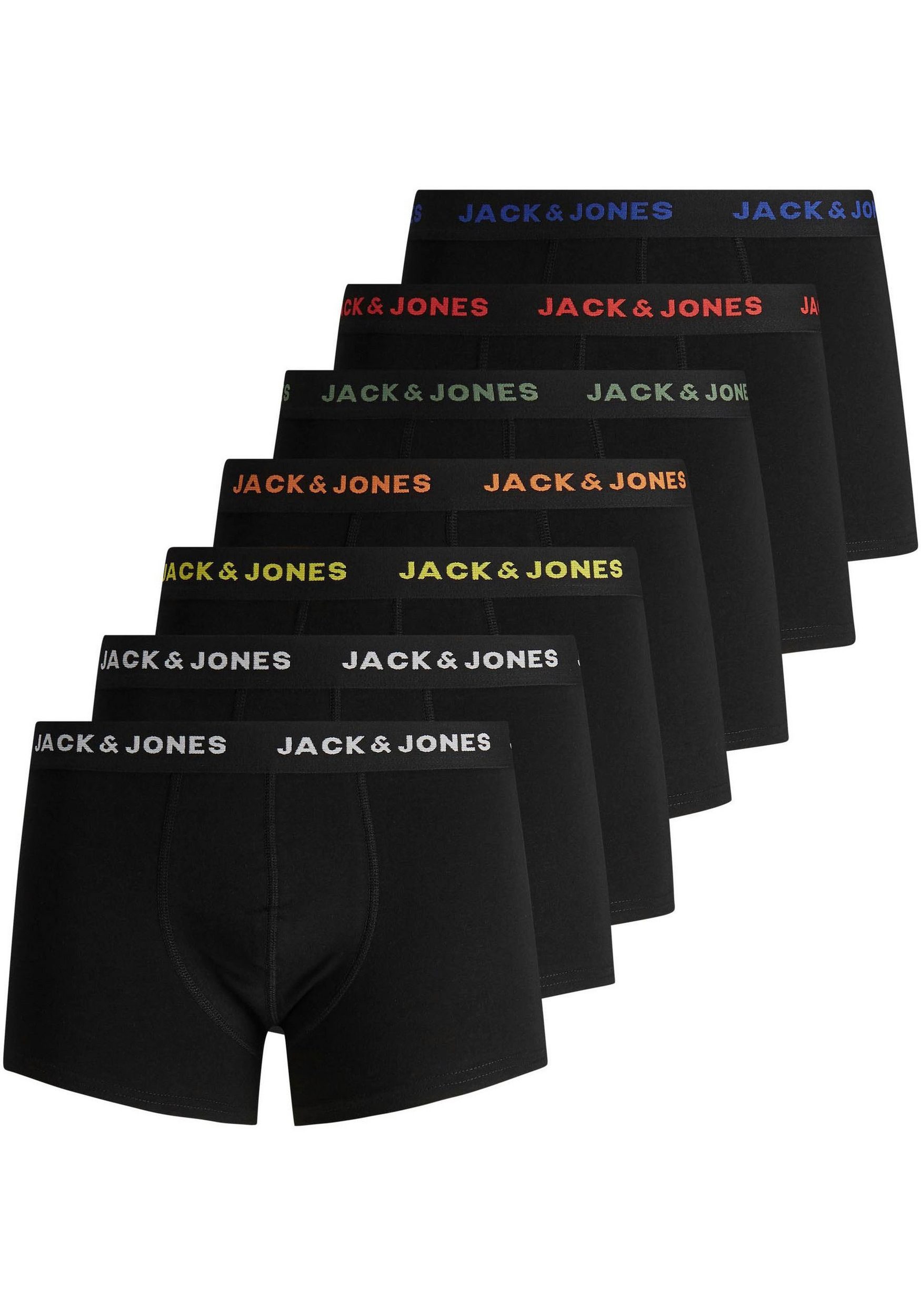 Jack & Jones Junior Boxershorts Trunk JACBASIC elastisch und bequem im 7er Pack