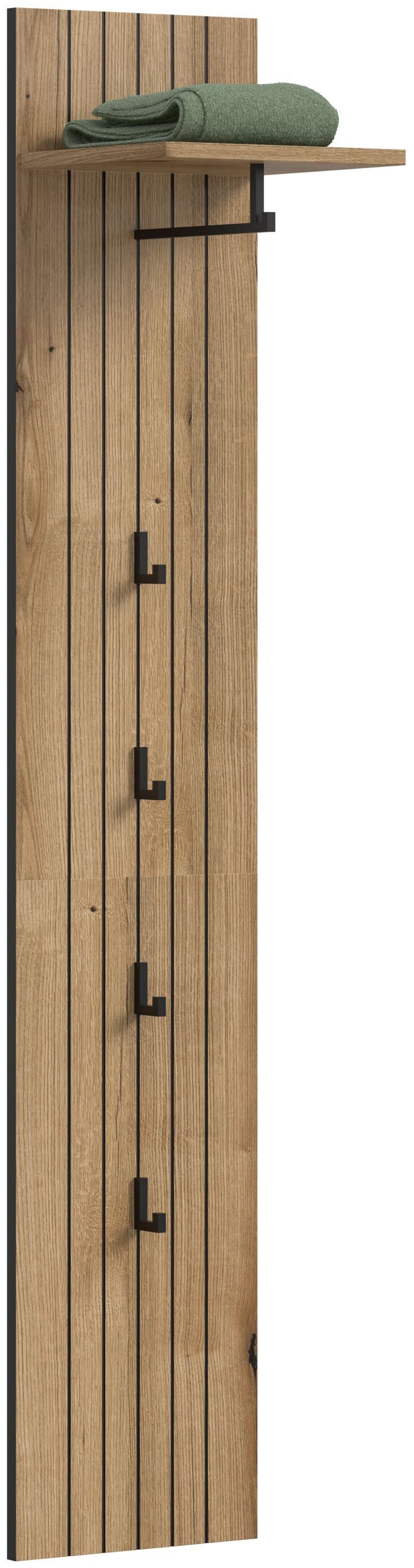 xonox.home Garderobenpaneel, in Evoke Oak Nachbildung B/H/T ca.: 31/160/27 günstig online kaufen