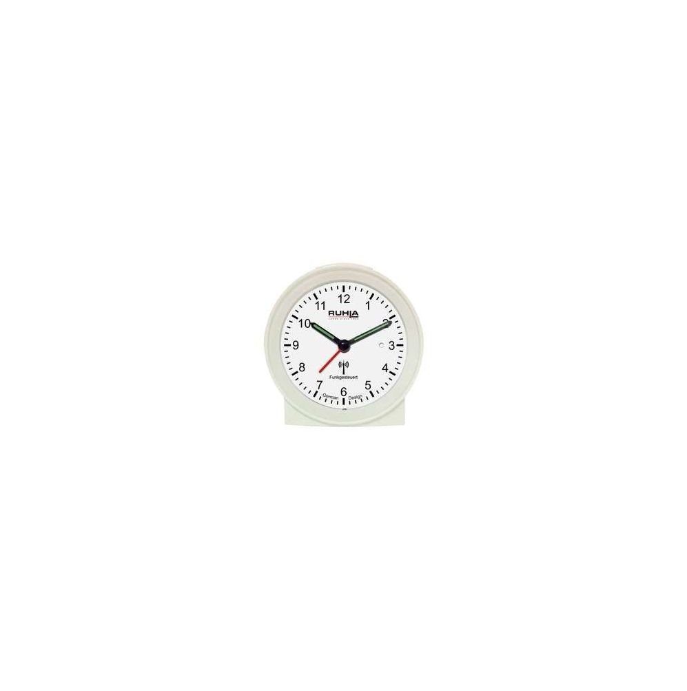 UMR Ruhla Funkwecker no tick analog weiss 256-3