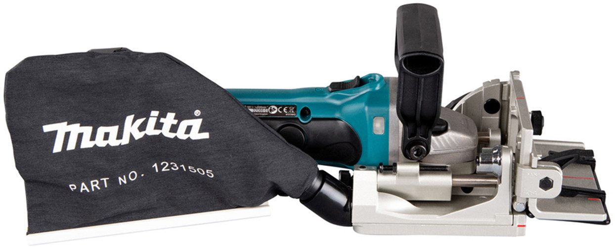 Makita Nutfräse DPJ180Z, für Zimmerleute und Einrichtungsmonteure, ohne Akku und Ladegerät