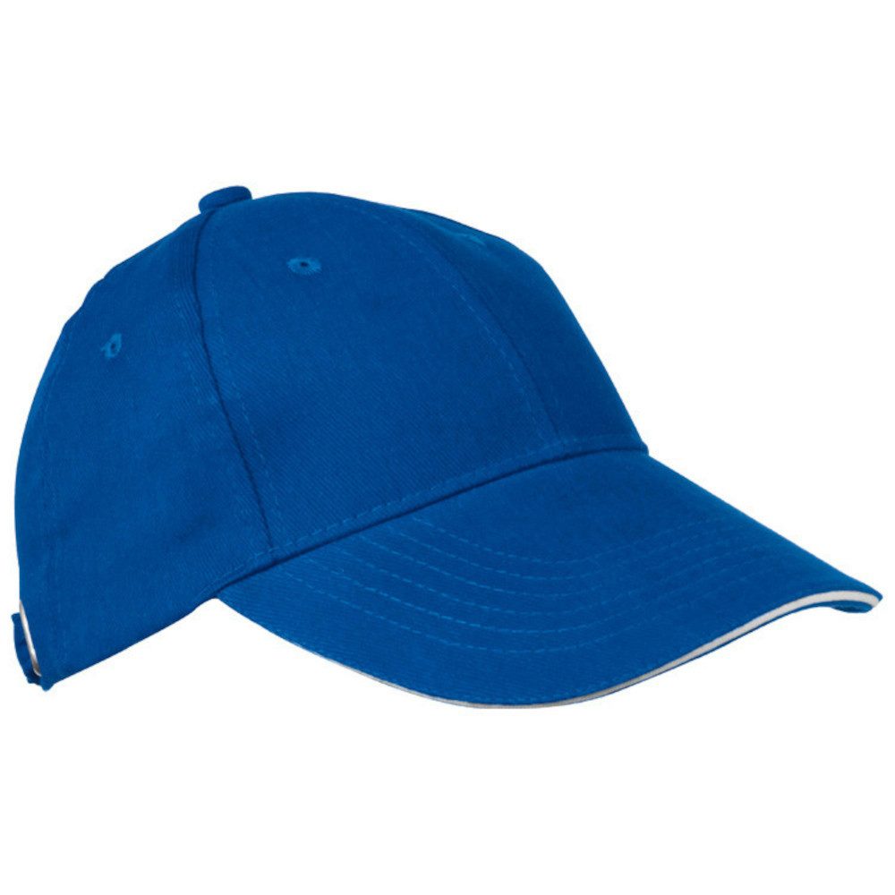Baseball Cap Baumwoll-Basecap 6 Panel heavy-brushed Cotton / Farbe: blau