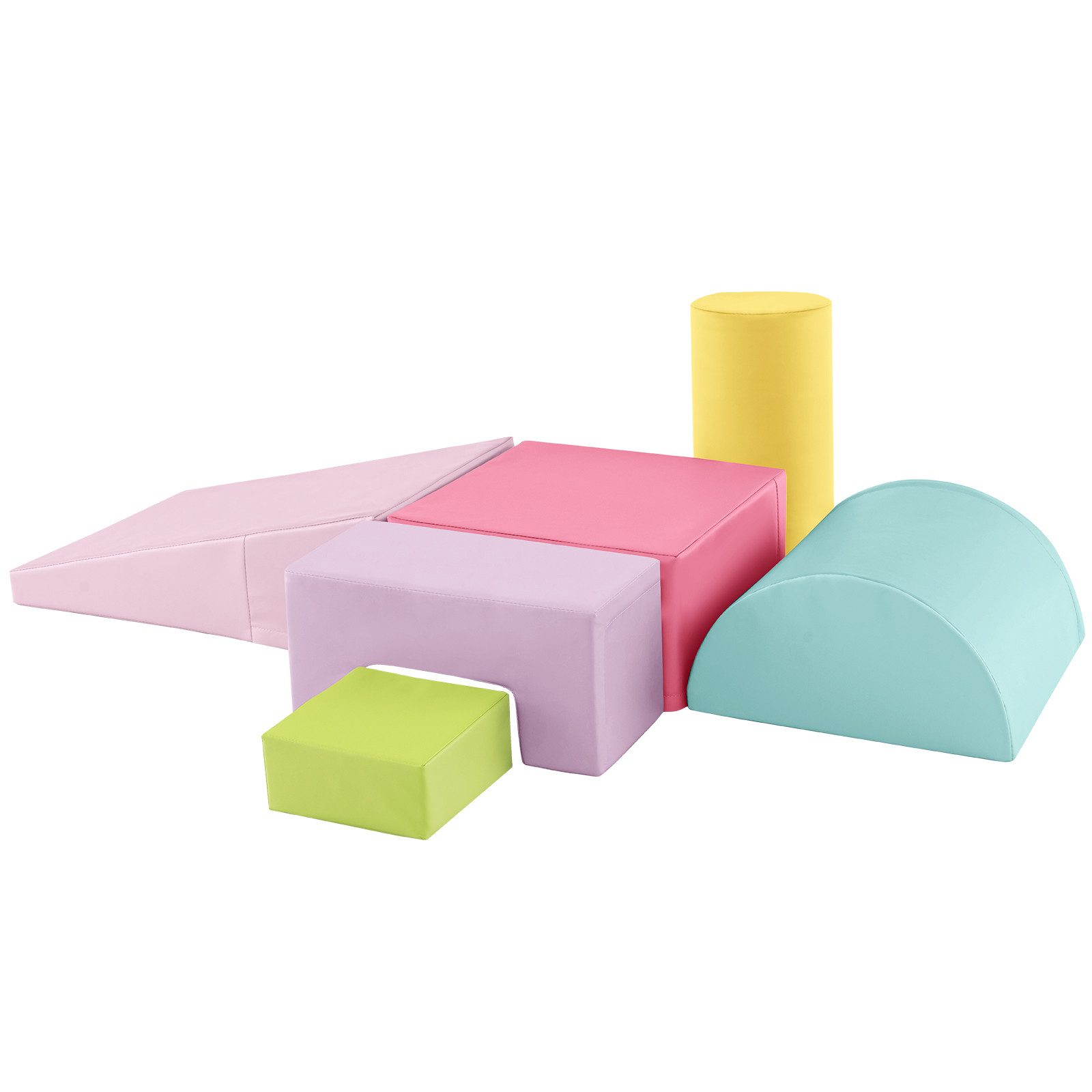 COSTWAY Schaumstoff Kletterblöcke Spielbausteine, (6 St), für Kinder zum Klettern