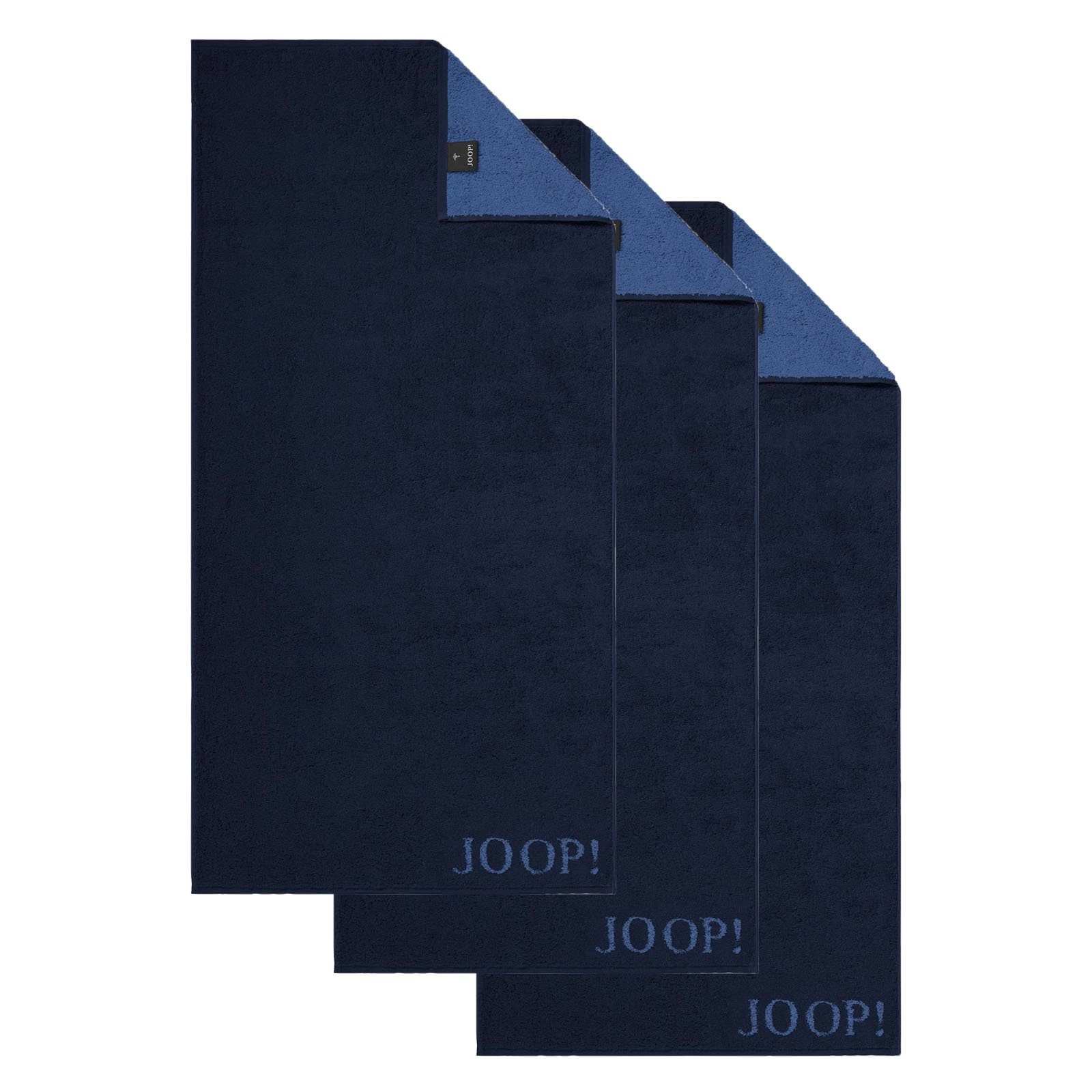 Joop! Handtuch Kollektion, Frottier (3-St) Classic Pack Blau -, 3er Handtuch Infinity 