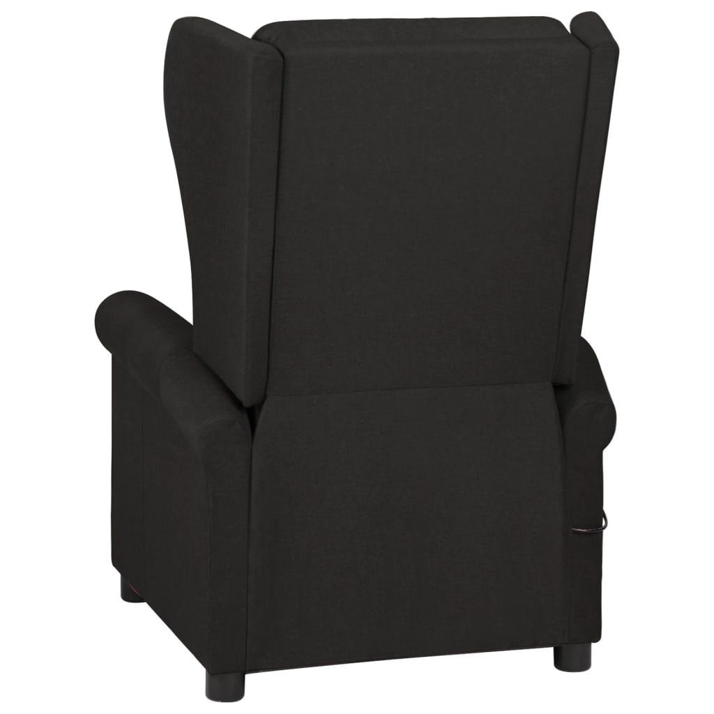 vidaXL Massagesessel Massagesessel Schwarz Stoff (1-St)