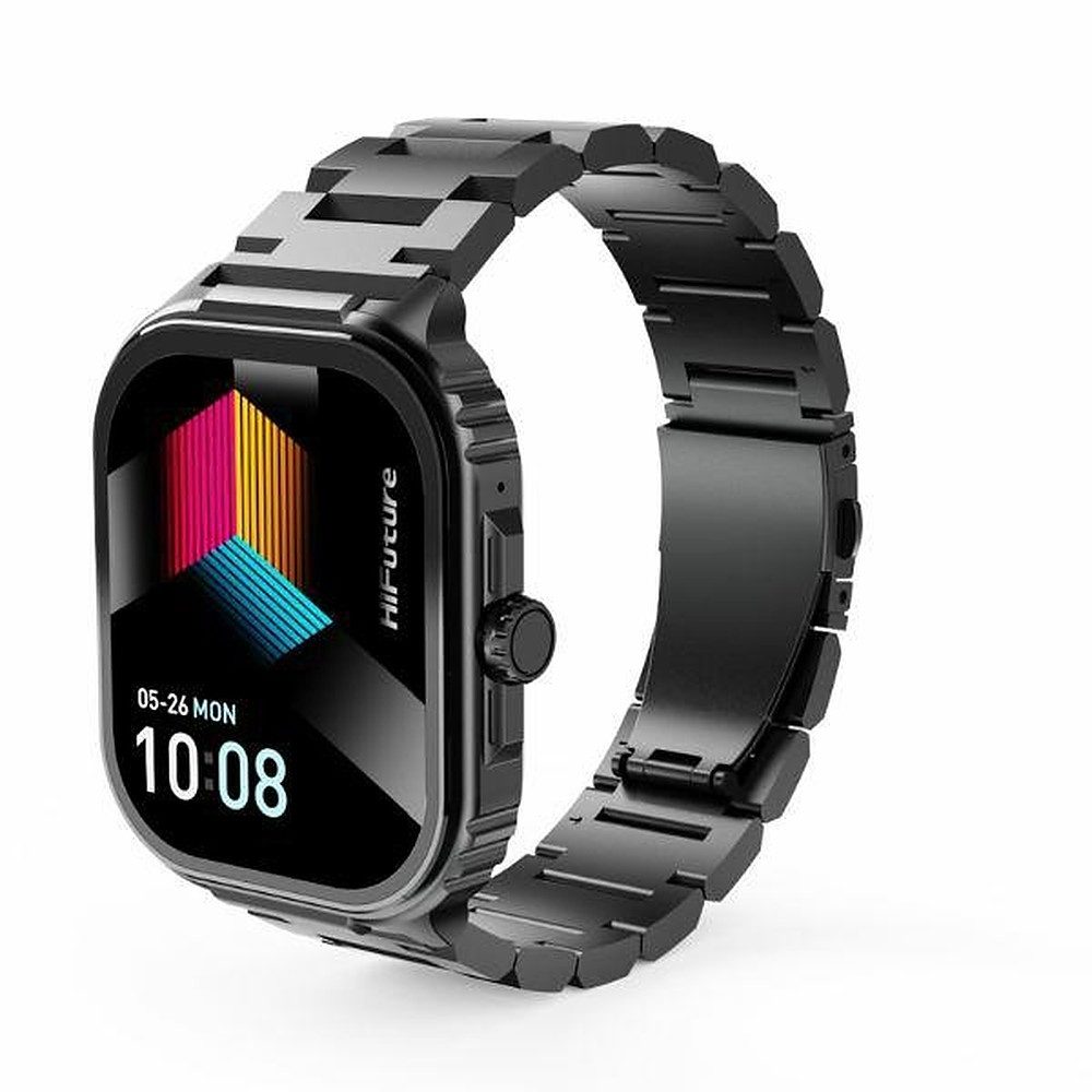 HiFuture Fitnessuhr Sportuhr Digitaluhr Smartwatch (5,18 cm/2,04 Zoll) Spar-Set, 1-tlg., 48 x 41 x 11 mm robust, AMOLED, IP68, Telefonie, 100+ Sportmodi