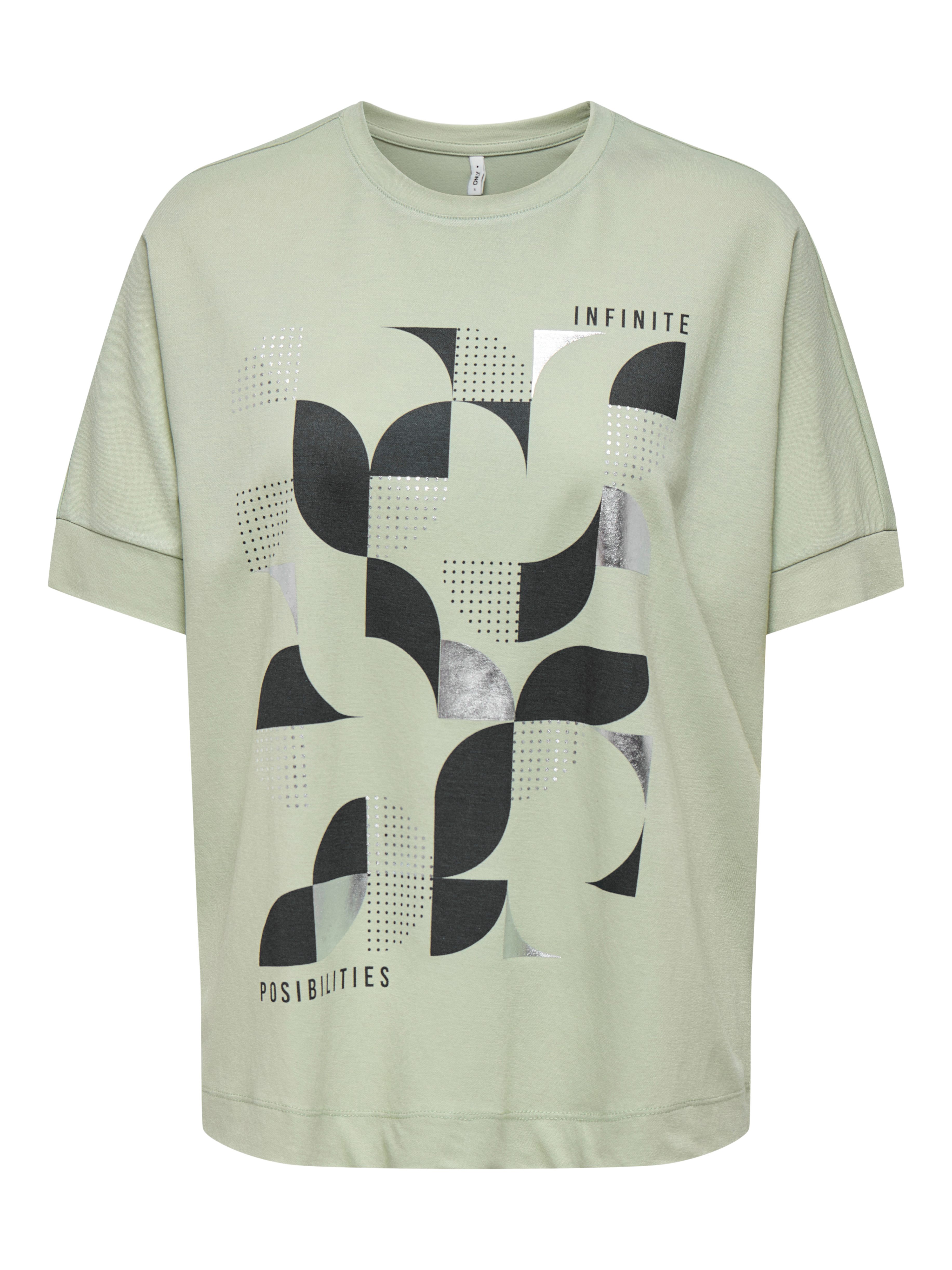 ONLY Kurzarmshirt ONLJANY S/S O-NECK PRINT TOP BOX JRS Viskosemischung, reg günstig online kaufen