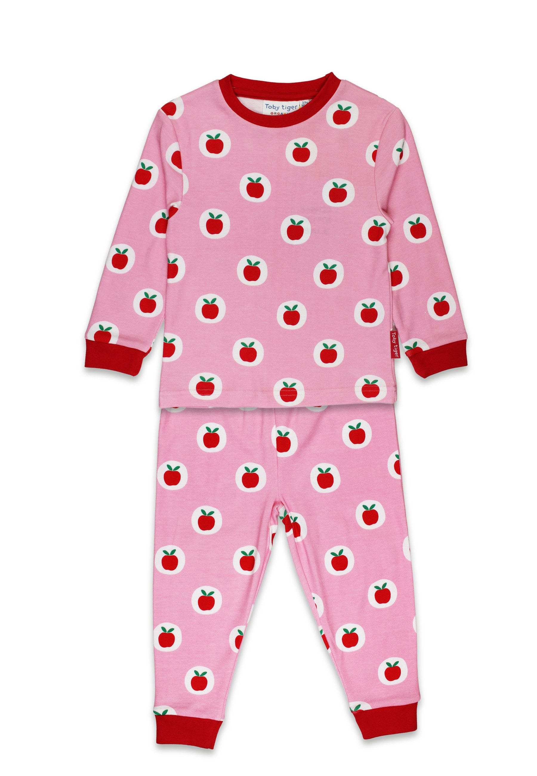 Toby Tiger Schlafanzug Schlafanzug mit Apfel Print