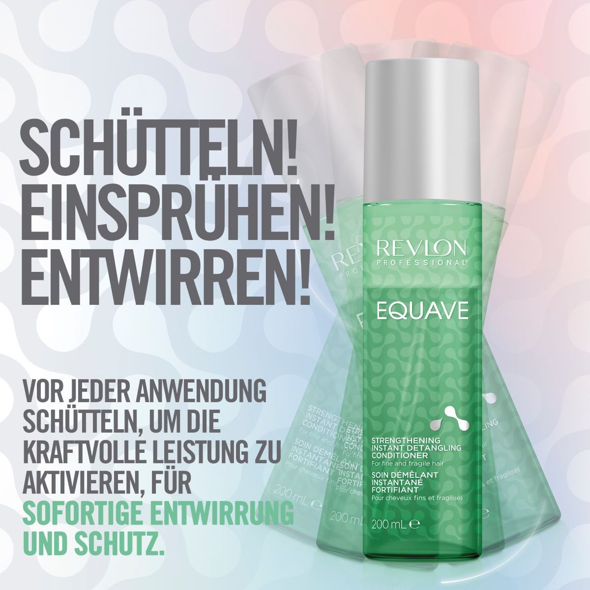 REVLON PROFESSIONAL Leave-in Pflege EQUAVE STRENGTHENING DETANGLING CONDITIONER, Feines Bis Brüchiges Haar 200 ml