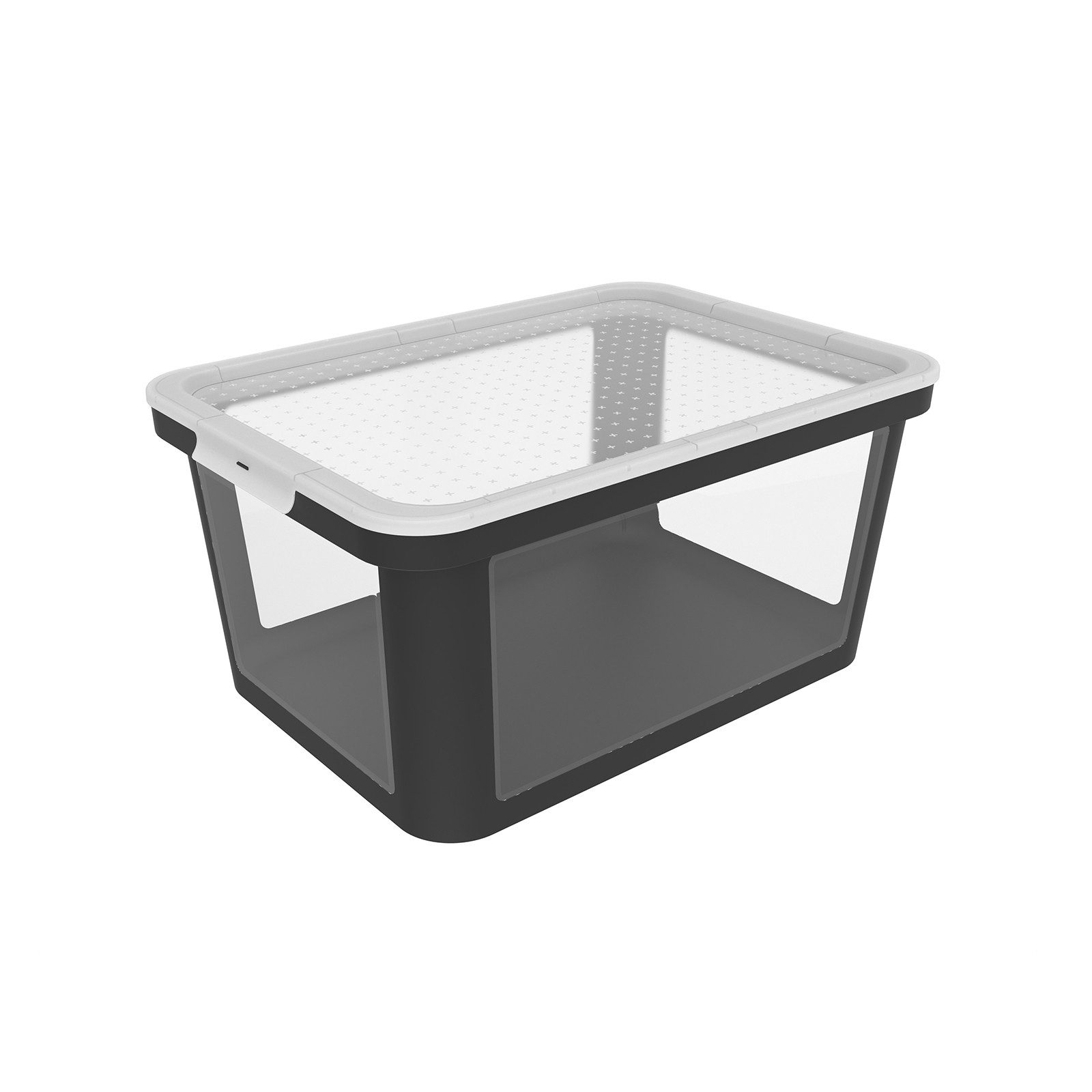 ROTHO Aufbewahrungsbox Albris Aufbewahrungsbox 45l mit Deckel, Kunststoff (PP recycelt)